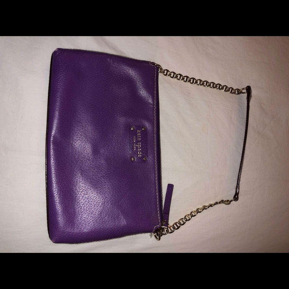 Kate spade purple clutch